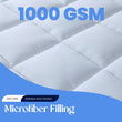 Microfibre Mattress Topper Heavy Fill Extra Deep Super Soft Anti - Allergy Bed Topper for Ultimate Comfort