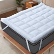 Microfibre Mattress Topper Heavy Fill Extra Deep Super Soft Anti - Allergy Bed Topper for Ultimate Comfort