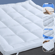Microfibre Mattress Topper Heavy Fill Extra Deep Super Soft Anti - Allergy Bed Topper for Ultimate Comfort