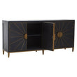 Midas Black and Brass Sideboard