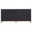 Midas Black and Brass Sideboard