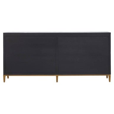 Midas Black and Brass Sideboard
