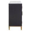 Midas Black and Brass Sideboard