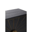 Midas Black and Brass Sideboard