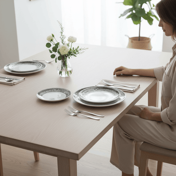 Middag Black And White Dinner Set