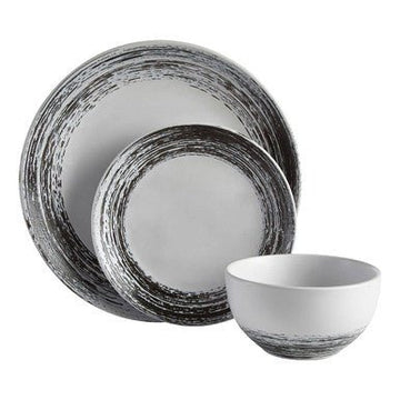 Middag Black And White Dinner Set