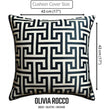 Milano Black 2 Pack Scatter Cushion Covers Soft Touch Decorative Throw Pillows with Hidden Zipper for Sofa or Bed