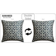 Milano Black 2 Pack Scatter Cushion Covers Soft Touch Decorative Throw Pillows with Hidden Zipper for Sofa or Bed