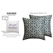 Milano Black 2 Pack Scatter Cushion Covers Soft Touch Decorative Throw Pillows with Hidden Zipper for Sofa or Bed