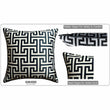 Milano Black 2 Pack Scatter Cushion Covers Soft Touch Decorative Throw Pillows with Hidden Zipper for Sofa or Bed