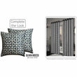 Milano Black 2 Pack Scatter Cushion Covers Soft Touch Decorative Throw Pillows with Hidden Zipper for Sofa or Bed