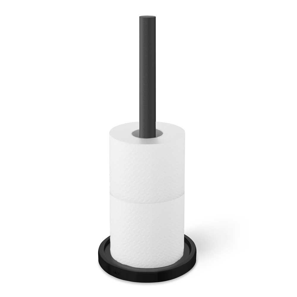 Mimo Black Stainless Steel Spare Toilet Roll Holder 40286