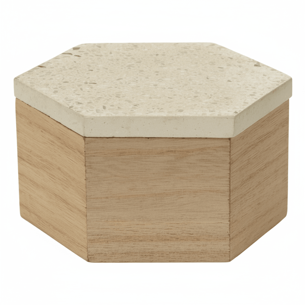 Mimo Small Terrazzo Lid Trinket Box