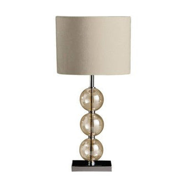 Mistro Cream Suede Effect Shade Table Lamp