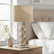 Mistro Cream Suede Effect Shade Table Lamp