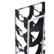 Mixology Six Bottle Sling Wine Rack In Silver Finish