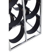 Mixology Six Bottle Sling Wine Rack In Silver Finish