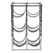 Mixology Six Bottle Sling Wine Rack In Silver Finish