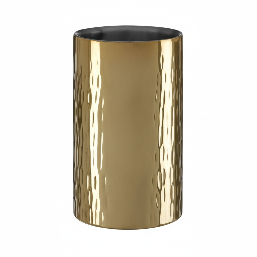 Mixology Hammered Brass Wine Cooler