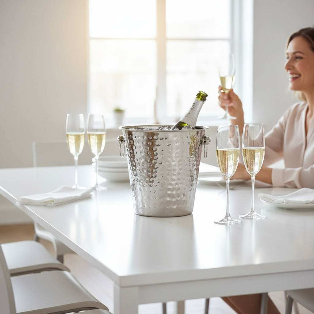Mixology Hammered Effect Champagne Bucket