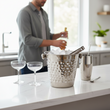 Mixology Hammered Effect Stainless Steel Ice Bucket