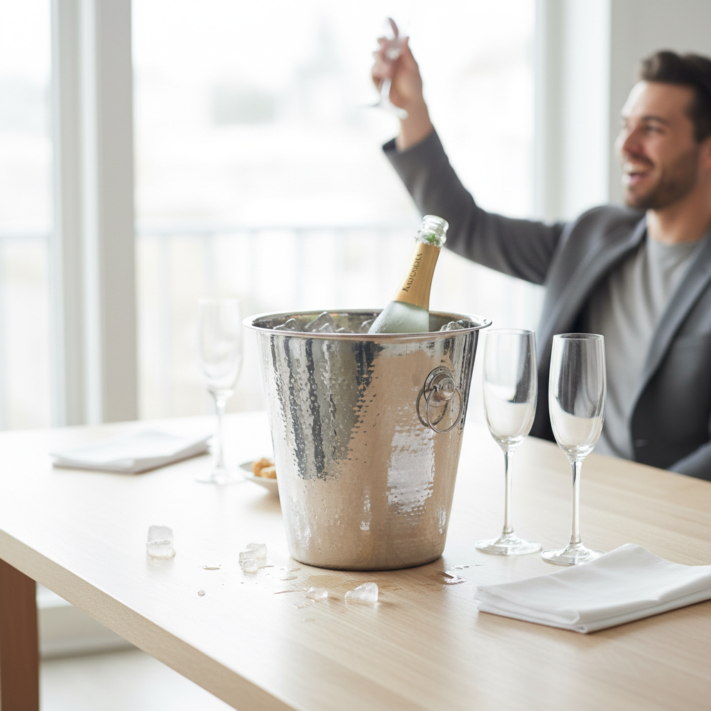 Mixology Hammered Effect Champagne Bucket