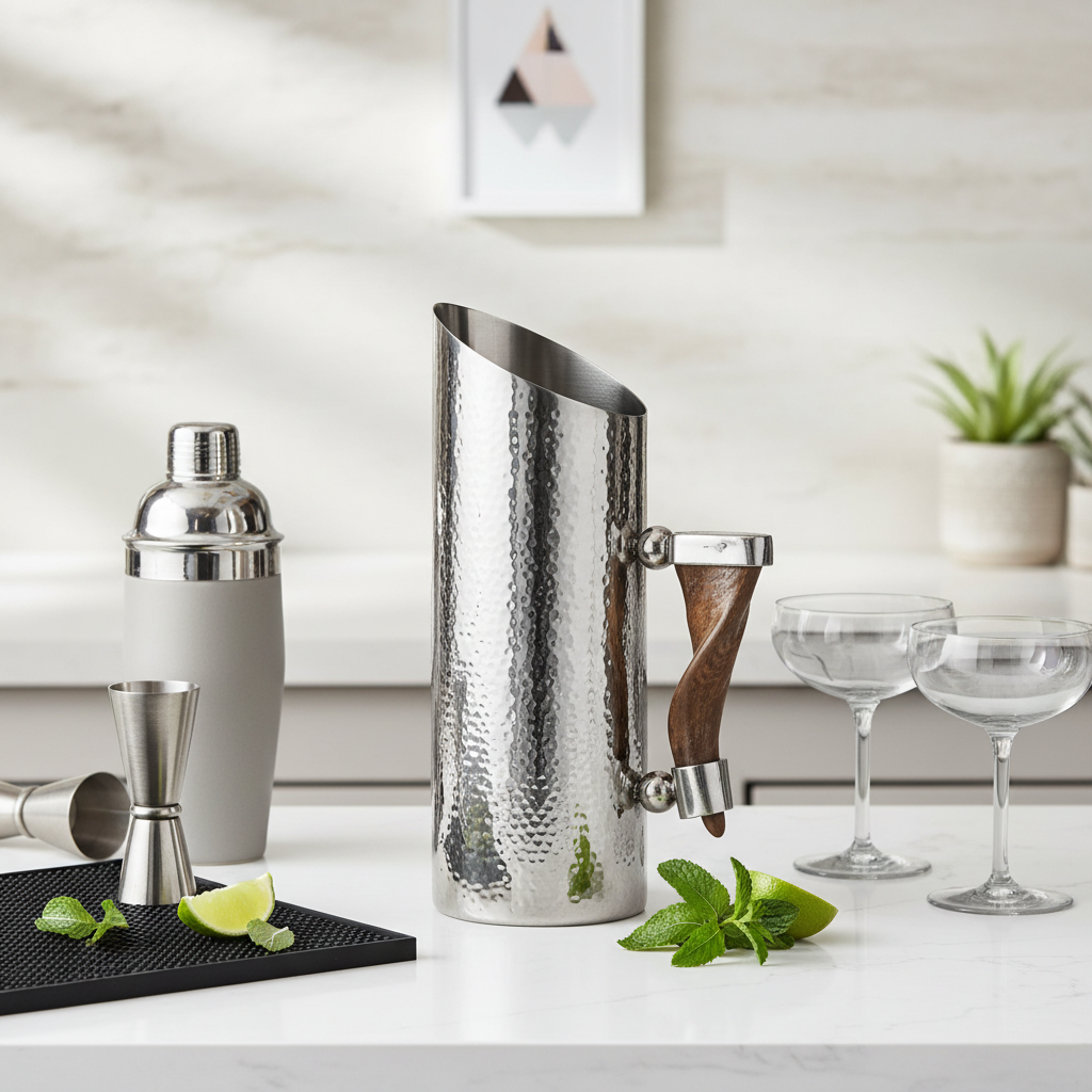 Mixology Haven Horn Handle Pitcher