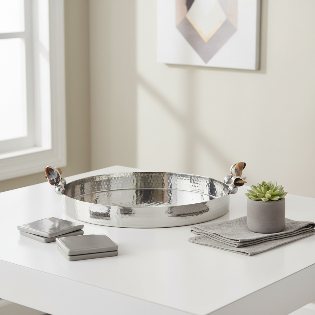 Mixology Haven Horn Handle Tray