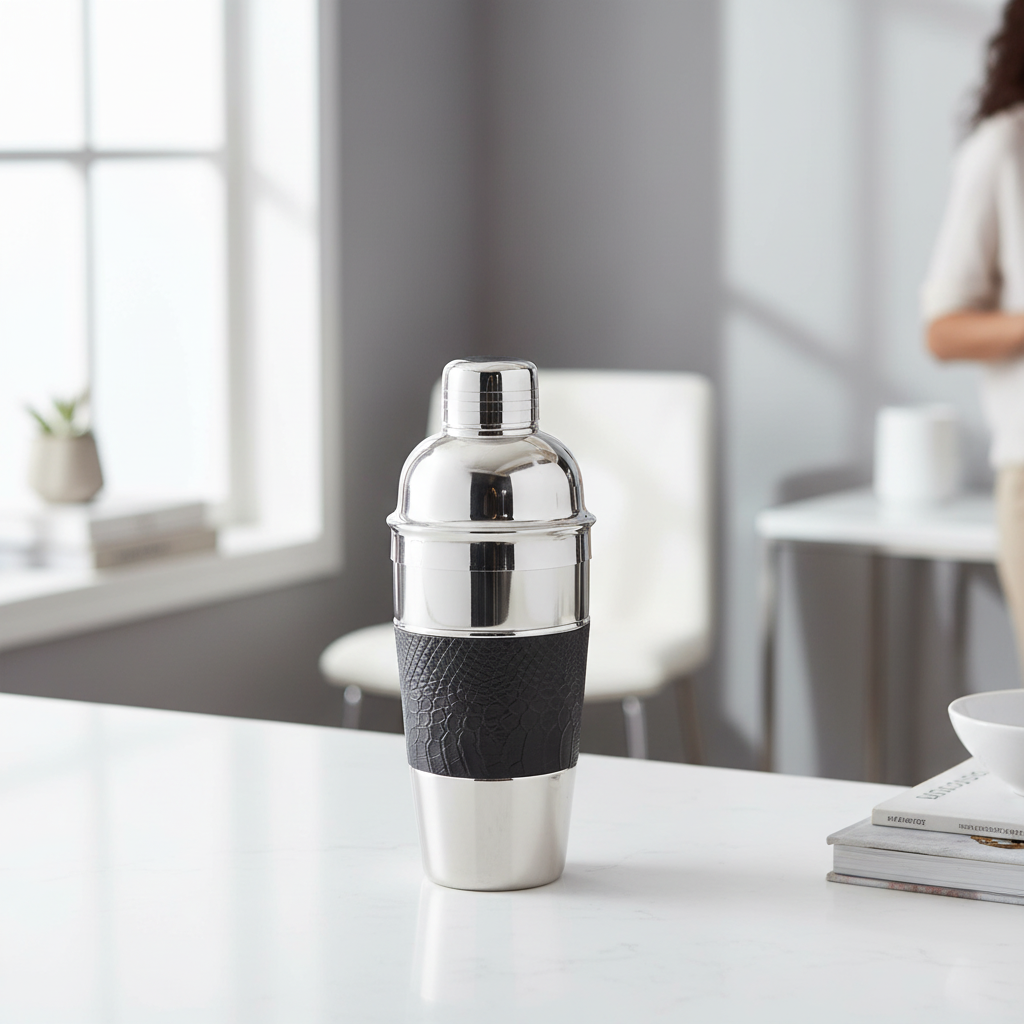 Mixology Silver Finish Cocktail Shaker