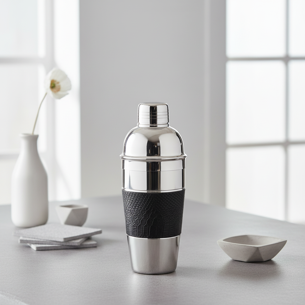 Mixology Silver Finish Cocktail Shaker