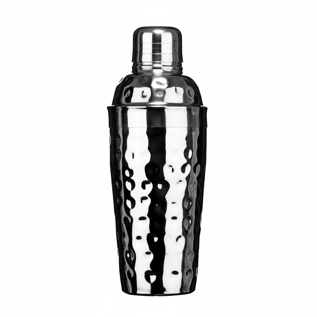 Mixology Stainless Steel Hammered Effect 500Ml Cocktail Shaker