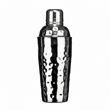 Mixology Stainless Steel Hammered Effect 500Ml Cocktail Shaker