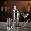 Mixology Stainless Steel Hammered Effect 500Ml Cocktail Shaker