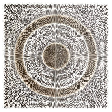 Modello Silver Wood Carving Wall Art