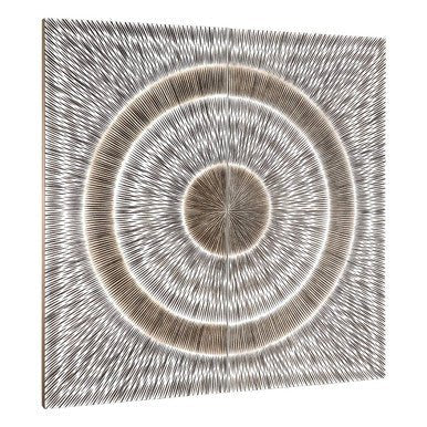 Modello Silver Wood Carving Wall Art