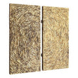Modello Wood Carving Gold Finish Wall Art