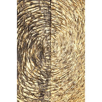 Modello Wood Carving Gold Finish Wall Art