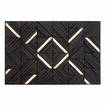 Modello Black Wood Carving Wall Art
