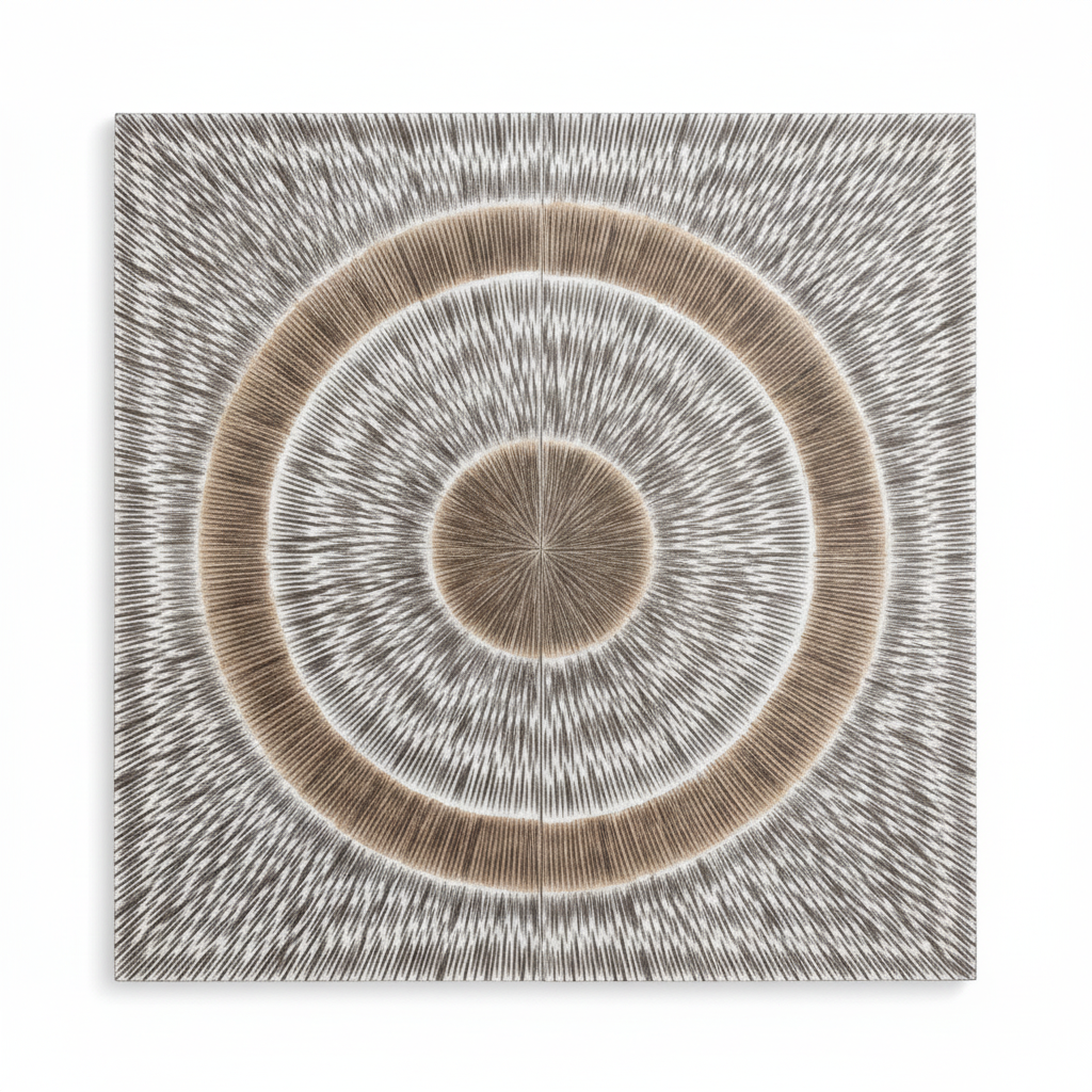 Modello Silver Wood Carving Wall Art
