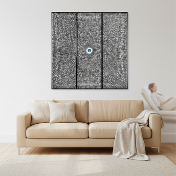 Modello Wood Carving And Circle Wall Art