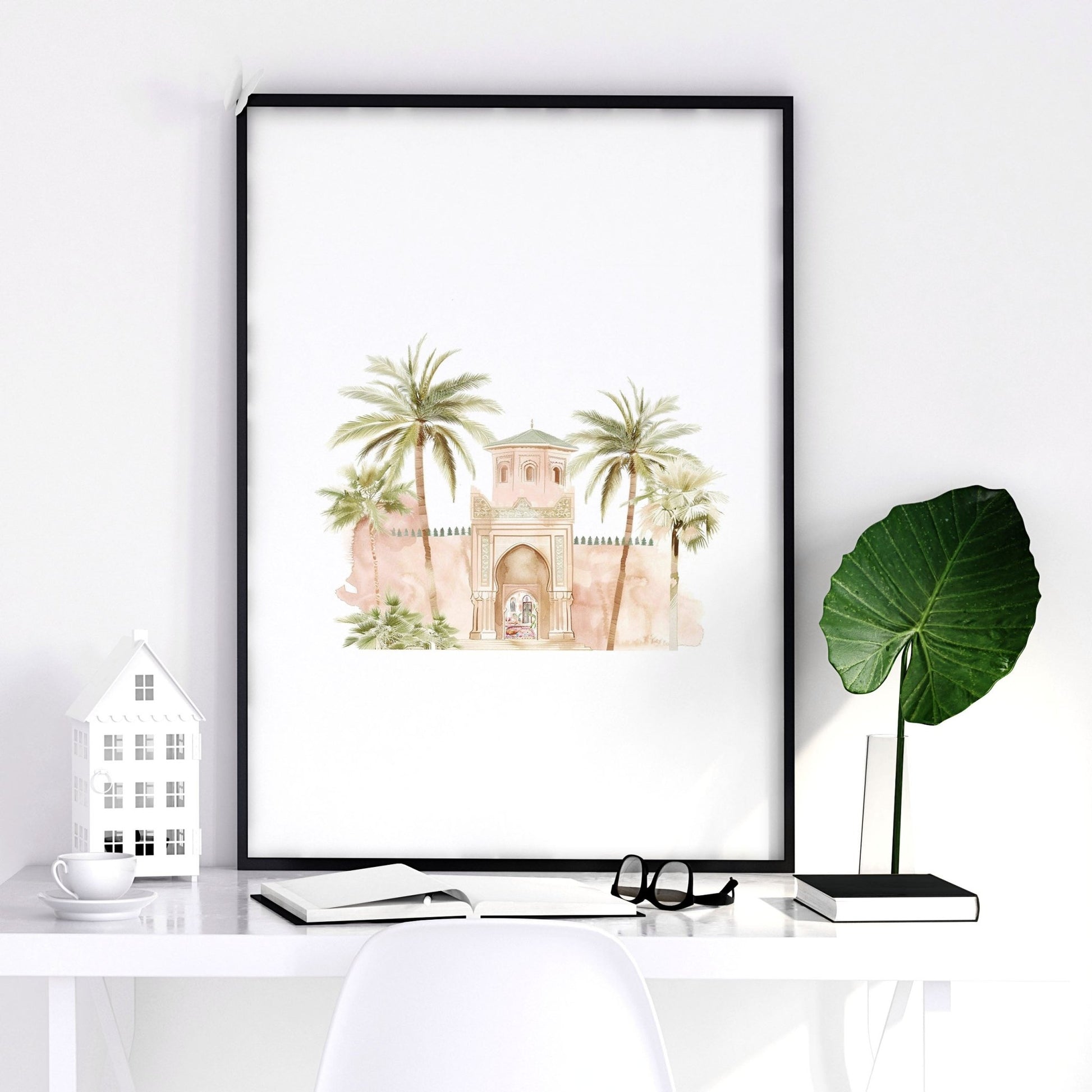 Modern Art Wall Decoration | Set of 3 Moroccan Inspired Wall art Prints