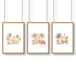 Modern Art Wall Decoration | Set of 3 Moroccan Inspired Wall art Prints
