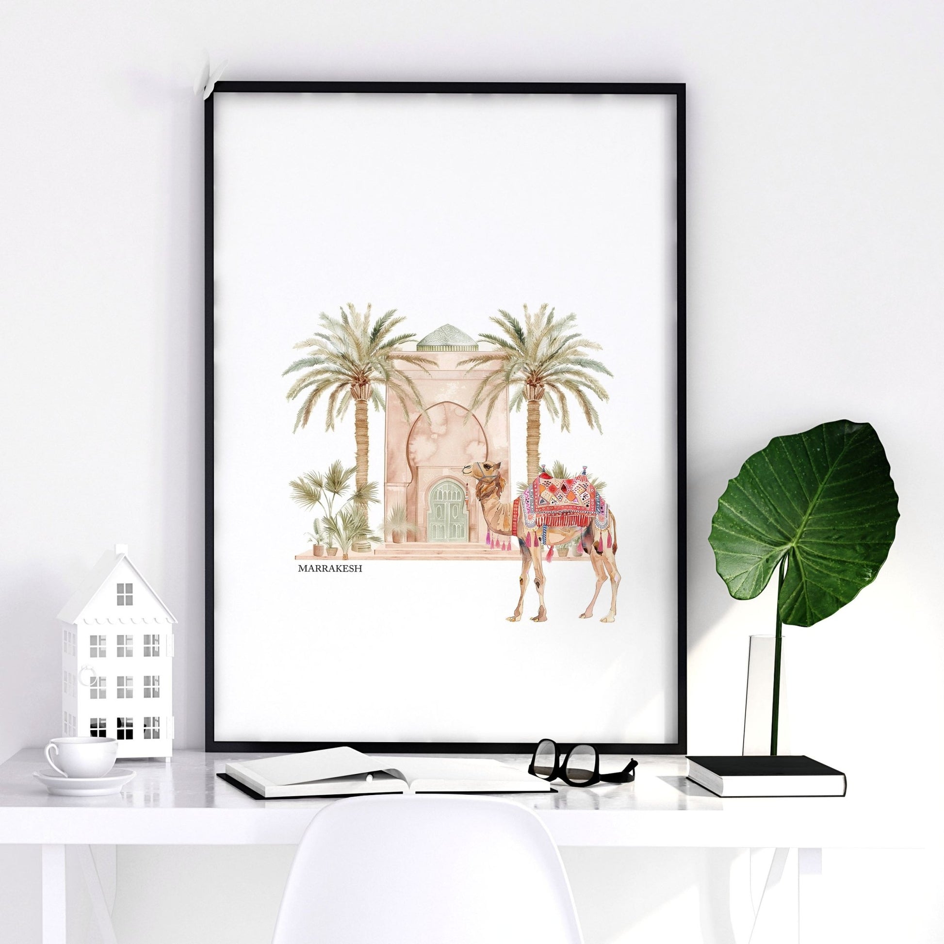 Modern Art Wall Decoration | Set of 3 Moroccan Inspired Wall art Prints