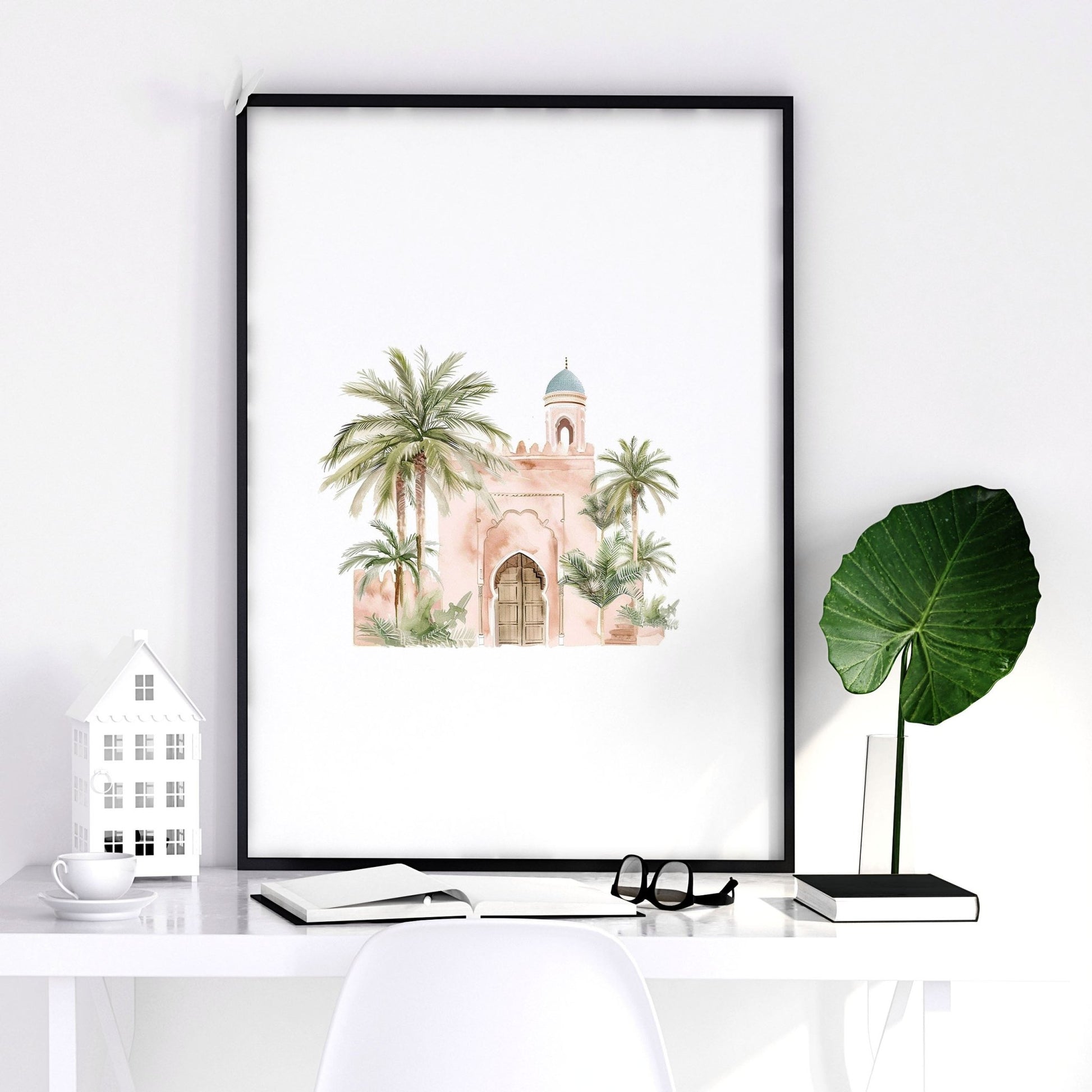 Modern Art Wall Decoration | Set of 3 Moroccan Inspired Wall art Prints