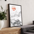Modern Artwork For Living Room | Set of 2 Asian Inspired Wall art Prints