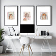 Modern Artwork For Walls | Set of 3 Moroccan Inspired Wall art Prints