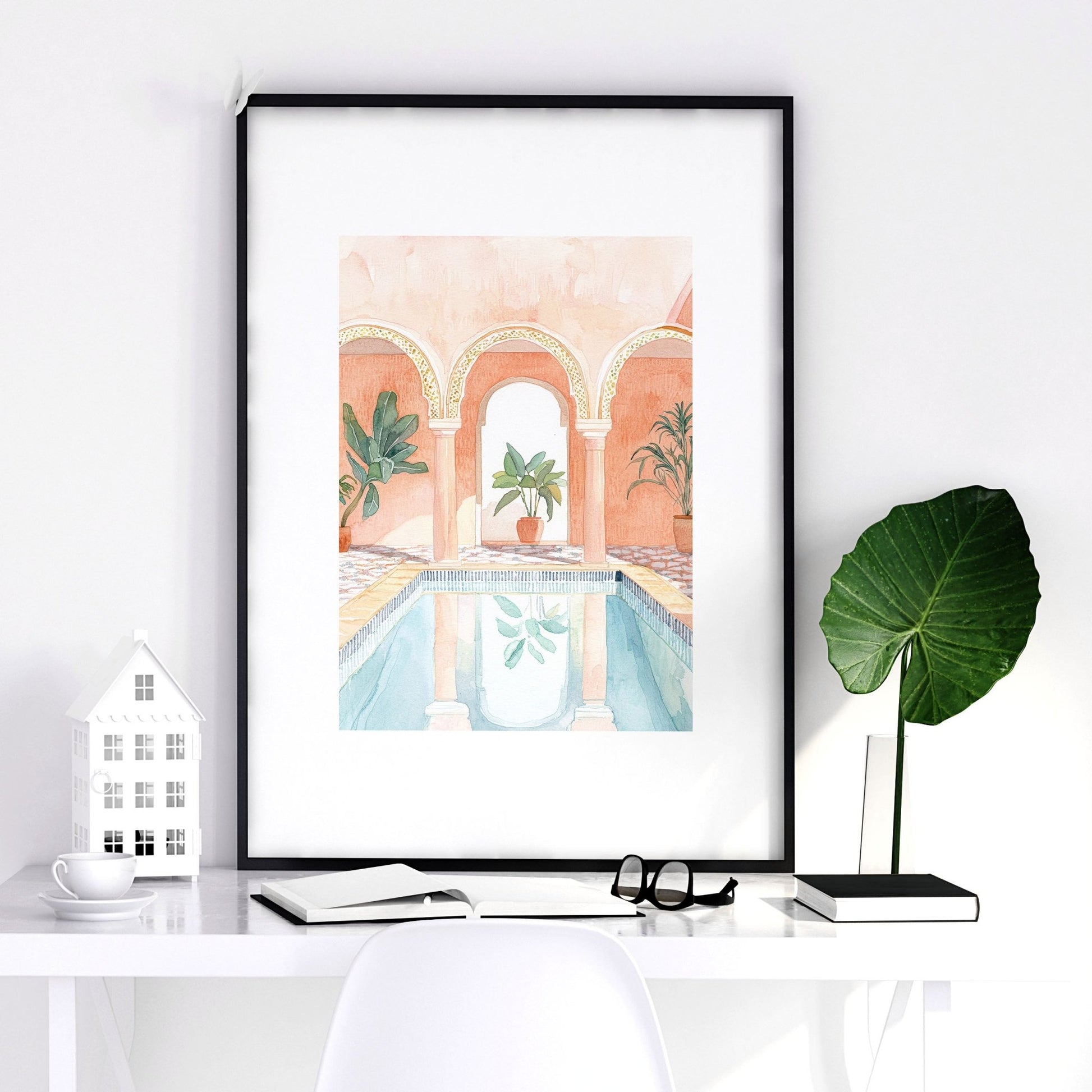 Modern Artwork Paintings | Set of 3 Beach Decor Wall art Prints