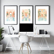 Modern Artwork Paintings | Set of 3 Beach Decor Wall art Prints
