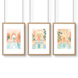 Modern Artwork Paintings | Set of 3 Beach Decor Wall art Prints