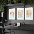 Modern Artwork Paintings | Set of 3 Beach Decor Wall art Prints